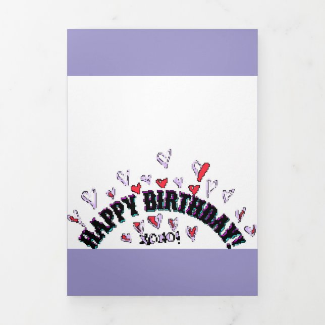 HAPPY BIRTHDAY WISH CARD PIXEL ART (Cover)