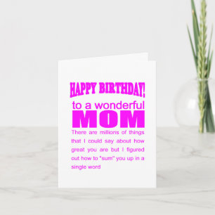 Happy birthday wish for wonderful mum birthday card