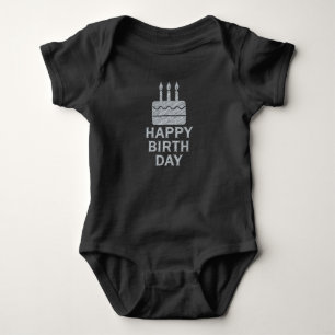 Happy birthday wishes baby bodysuit