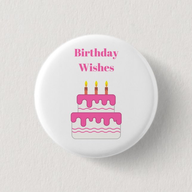 Happy Birthday Wishes Badge (Front)