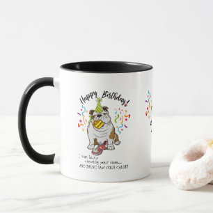 Happy Birthday Wishes from Your Bulldog Dog Buddy Mug
