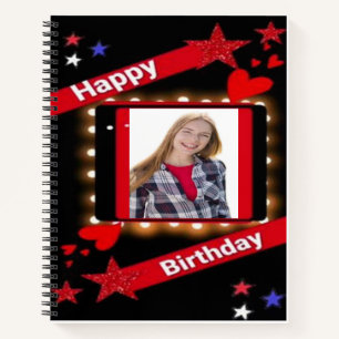 Happy Birthday Wishes: PersonalizedSpiral Notebook