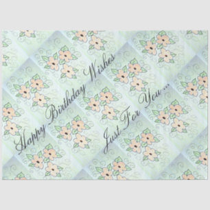 Happy Birthday Wishes Tissue Paper