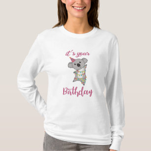 Happy Birthday Wishes To You Koala Cute Animals T-Shirt