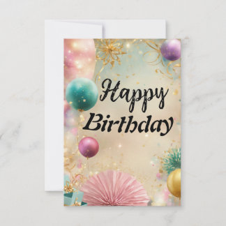 Happy Birthday wishes to you Thank You Card