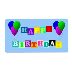 Happy Birthday with Balloons by Shirley Taylor