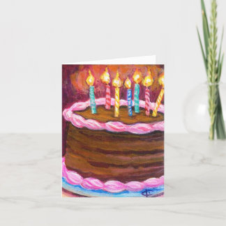 'Happy Birthday with Chocolate' Greeting Card