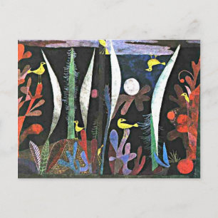 Happy Birthday! with Paul Klee artwork, Postcard