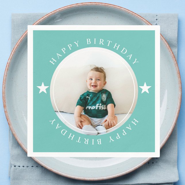 Happy Birthday With Photo Napkin (Creator Uploaded)