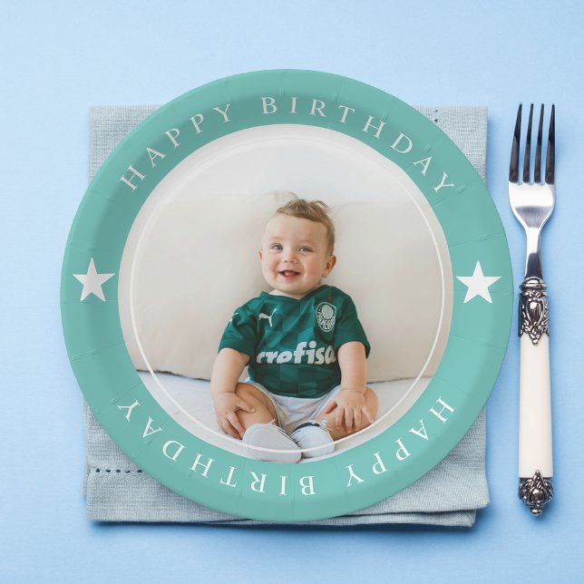 Happy Birthday With Photo Paper Plate (Creator Uploaded)