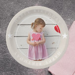 Happy Birthday With Photo Paper Plate<br><div class="desc">Celebrate your special day in style with our customisable "Happy Birthday With Photo" paper plates! These plates are perfect for adding a personal touch to your birthday party. Simply upload your favourite photo, and we'll create a unique and memorable design just for you. Made from high-quality, sturdy paper, these plates...</div>