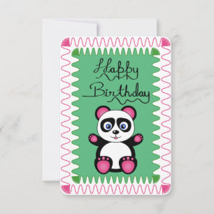 Happy Birthday With Pink Panda