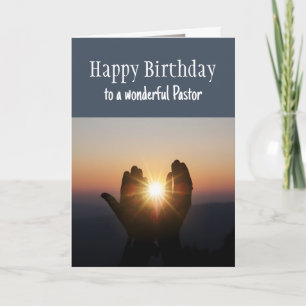 Happy Birthday Wonderful Pastor Comfort & Blessing Card