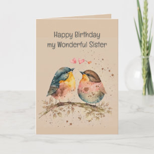 Happy Birthday Wonderful Sister Thank God for You Card