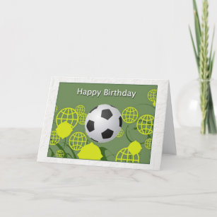 Happy Birthday World Cup Soccer Card