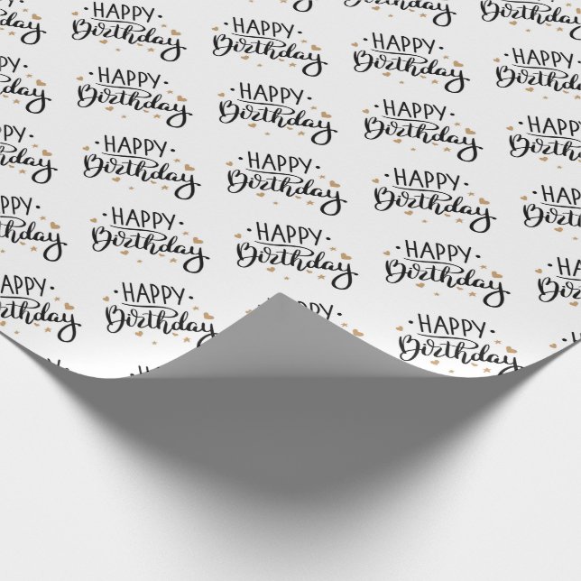 Happy Birthday Wrapping Paper (Corner)