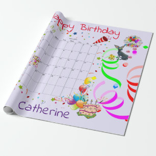 Happy Birthday Wrapping Paper June 2022 
