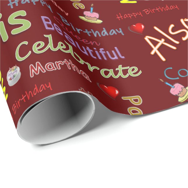 Happy Birthday Wrapping Paper Martha (Roll Corner)