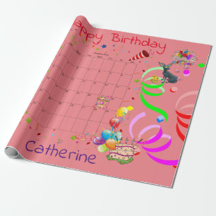 Happy Birthday Wrapping Paper October 2022 