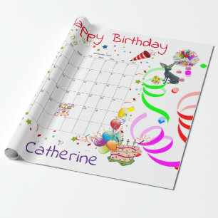 Happy Birthday Wrapping Paper September 2022 