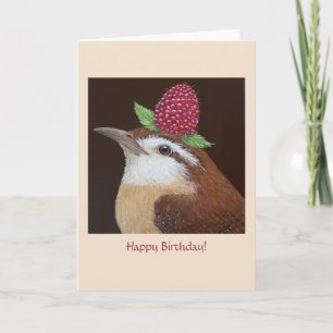 Happy Birthday wren card
