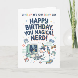 Happy Birthday You Magical Nerd Card