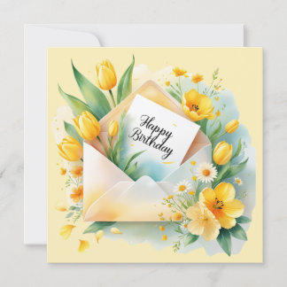 Happy birthday you touched my heart. Greeting card