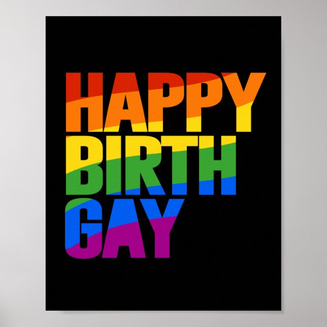 Happy Birthgay Poster (Front)