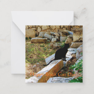 Happy Black Cat Day! Card