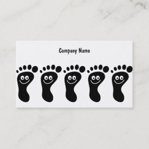 Happy Black Feet, Company Name Business Card