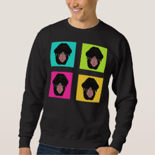Happy Black Lab Neon Fitted Sweatshirt