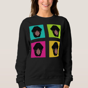 Happy Black Lab Neon Fitted Sweatshirt