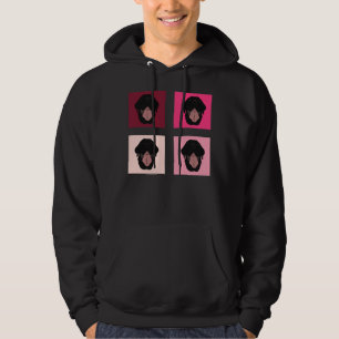 Happy Black Lab Pink Hoodie