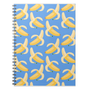 Happy Blue Banana Notebook 