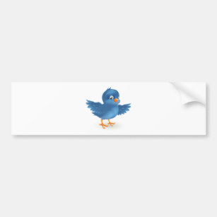 Happy bluebird bumper sticker