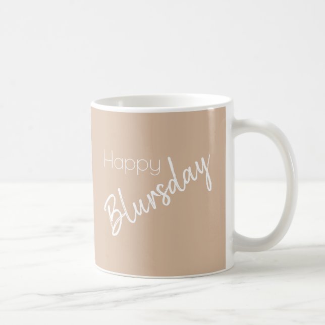 Happy Blursday Funny Two-Sided Mug (Right)