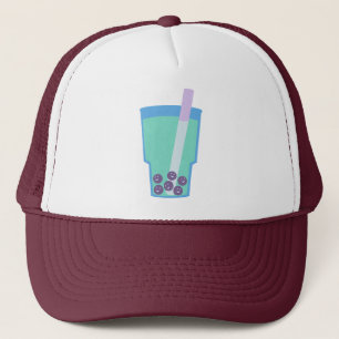 Happy Boba Tea Bubbles Trucker Hat