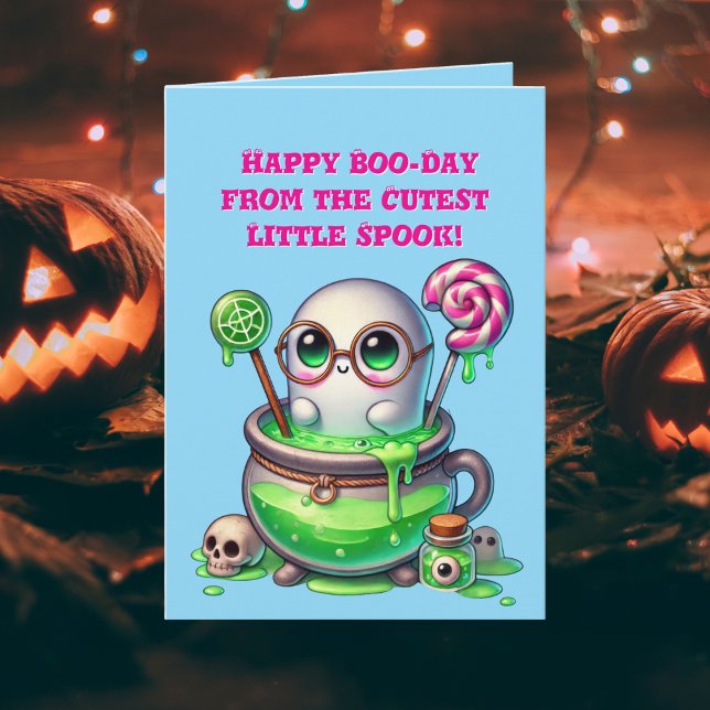 Happy Boo Day Cute Ghost photo Halloween cards (Creator Uploaded)