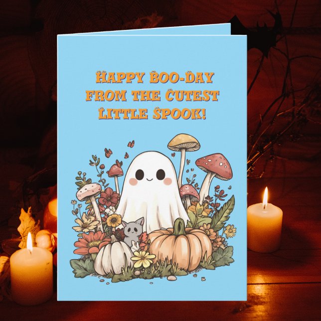 Happy Boo Day Cute Ghost photo Halloween cards (Creator Uploaded)