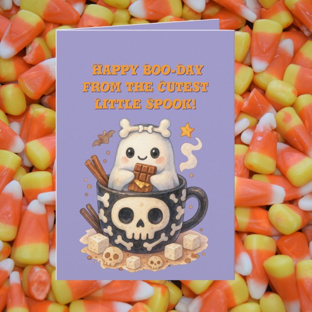 Happy Boo Day Cute Ghost photo Halloween cards (Creator Uploaded)