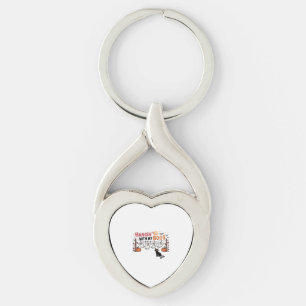Happy Boo-Day Ghost Cat PNG - Spooky Cute Oversize Key Ring