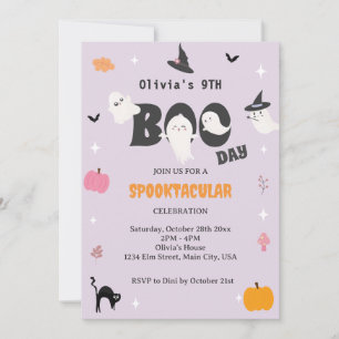 Happy Boo Day Spooky BOO Day Celebration Invitation