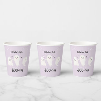Happy Boo Day | Spooky BOO Day Celebration Paper Cups