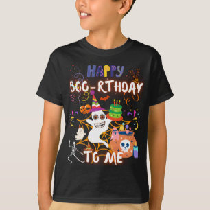 Happy Boo-rthday To Me Halloween Birthday Party  T-Shirt