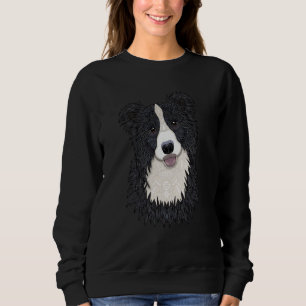 Happy Border Collie by Love Passion idea Sweatshirt