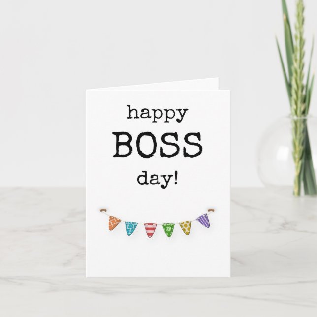 Happy Boss Day, Appreciation, Appreciate Card (Front)