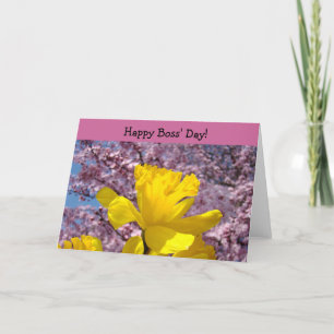 Happy Boss' Day! cards Bosses Thank You Daffodils