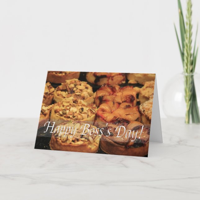 Happy Boss's Day apple pie Card (Front)