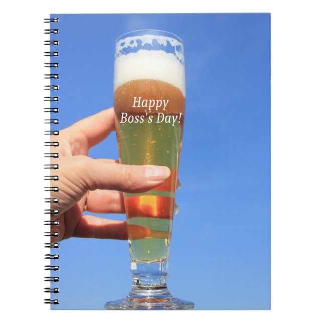 Happy Boss's Day Beer Notebook (Front)