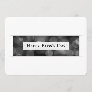 Happy Boss's Day (bokeh) Invitation